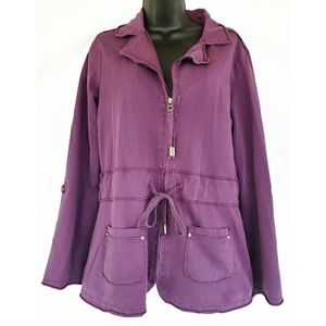 Lolë▪️Collared Zip Up Jacket in Purple